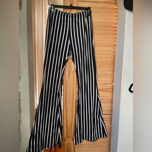 Stripe flare pants medium